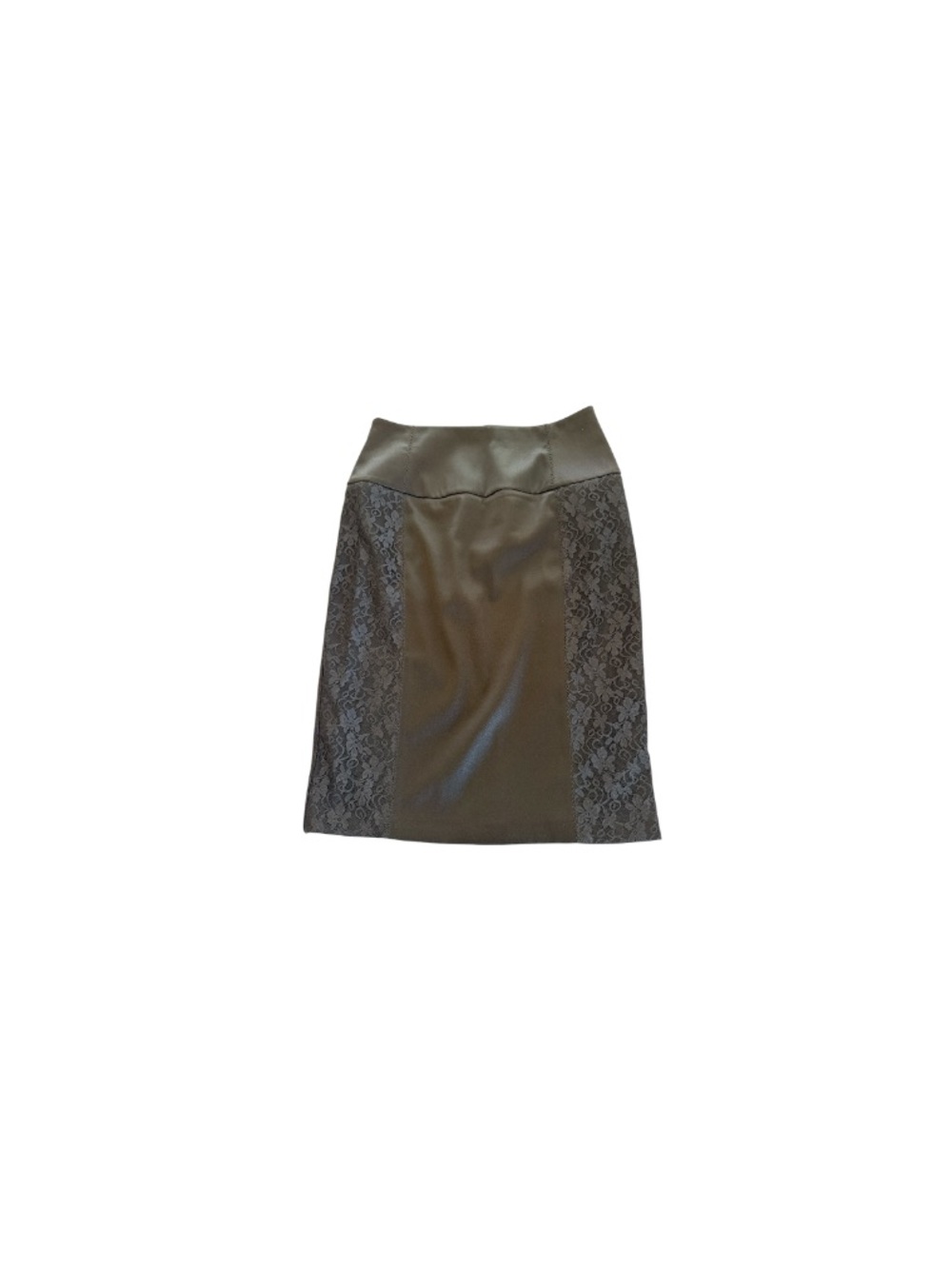 Fashion B.P.C. Vintage Black Lace Panel Pencil Skirt - Women’s Size 4